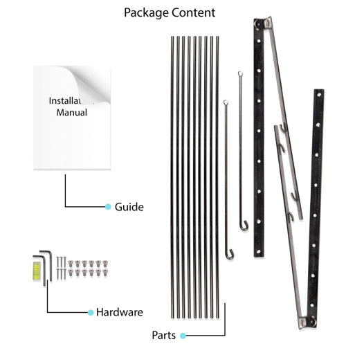 Gardenix Decor Stainless Steel Foldable WallMounted Drying Rack Wayfair